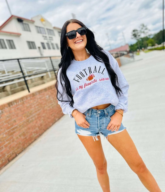 Football Is My Favorite Season Graphic Sweatshirt